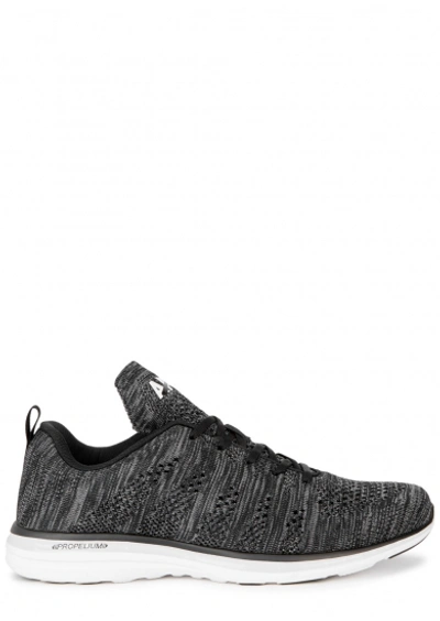 Apl Athletic Propulsion Labs Techloom Pro Black And Grey Knitted Trainers