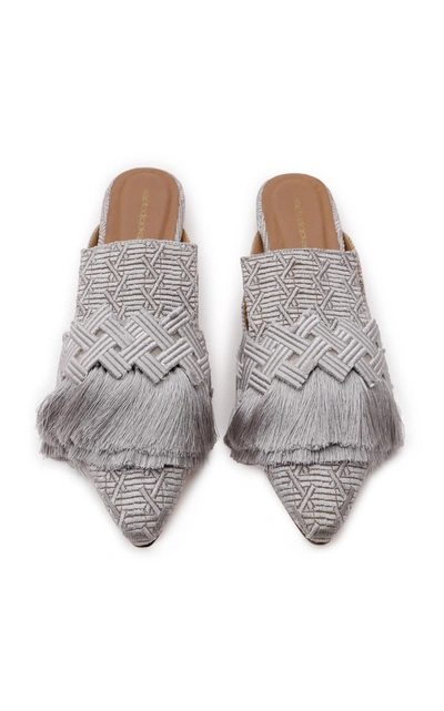 Saptodjojokartiko Tassel Mule In Grey