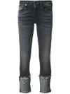 R13 Distressed Detail Jeans In Black