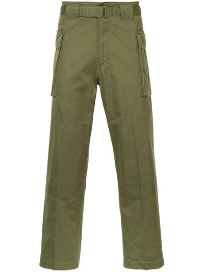 Hysteric Glamour Cropped Cargo Trousers - Green