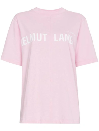 Helmut Lang Campaign Cotton T-shirt In Pink&purple