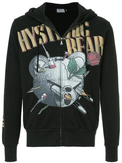 Hysteric Glamour Bear Logo Hooded Sweatshirt - Black