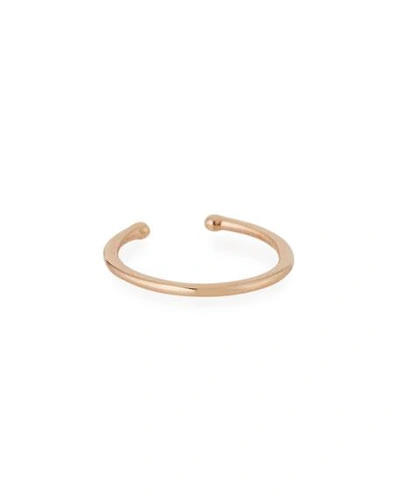Kismet By Milka Single Circle Ear Clip-on Cuff Earring In 14k Rose Gold