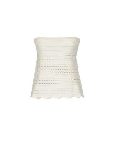 Atos Lombardini Tube Top In Ivory