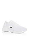 Lacoste Men's Lt Fit Lace Up Sneakers In White/white