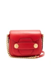 Stella Mccartney Stella Popper Small Faux-leather Cross-body Bag In Red