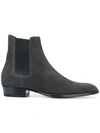 Saint Laurent Wyatt Boots - Grey