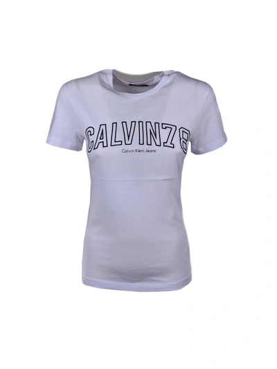 Calvin Klein Jeans Est.1978 Short Sleeve T-shirt In White