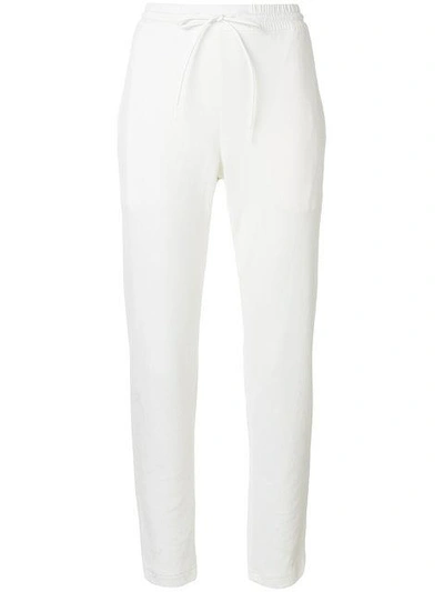Y-3 Slim-fit Tracksuit Trousers - White