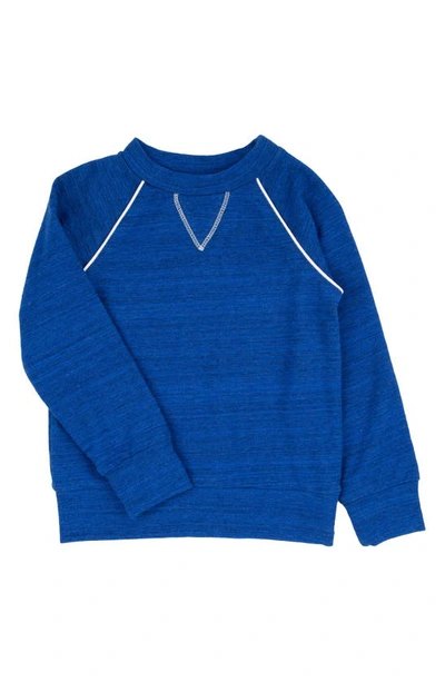 Miki Miette Kid's Iggy Space Dye Sweatshirt In Blue