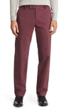 Alton Lane Motion Brushed Stretch Cotton Chinos In Red