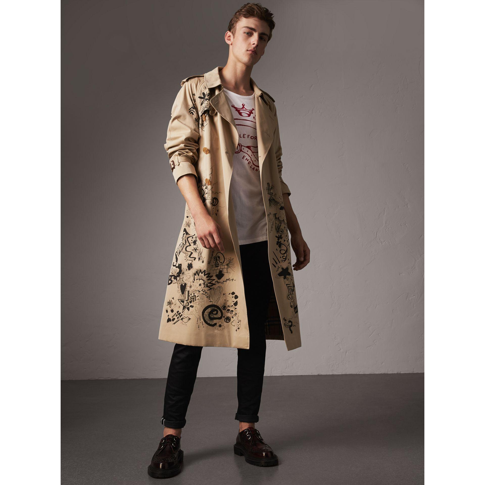 burberry doodle trench coat