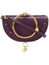 Chloé Nile Minaudière Bracelet Bag In Pink & Purple