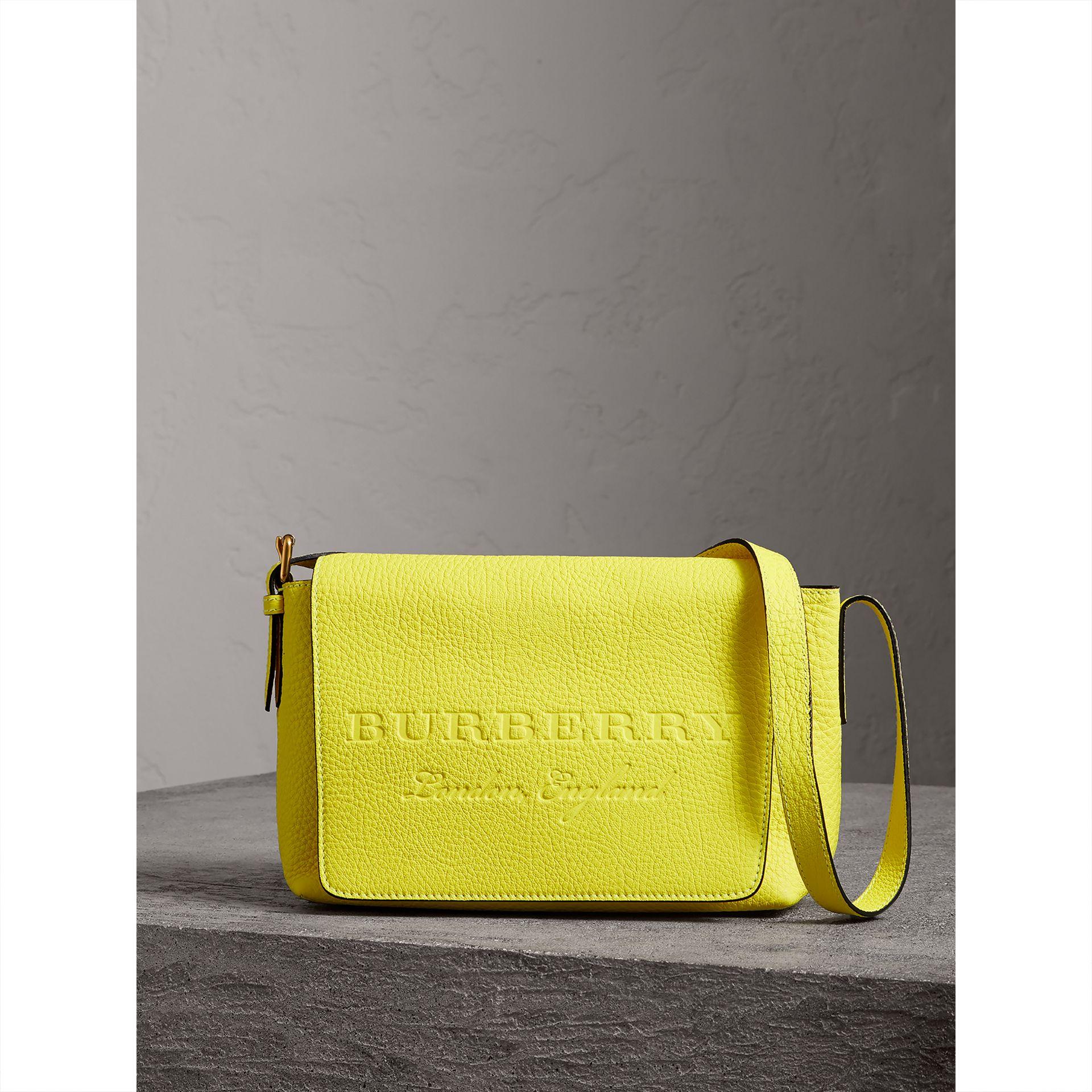 Burberry Small Embossed Neon Leather 