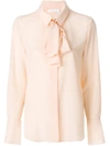 Chloé Pussy-bow Blouse - Pink