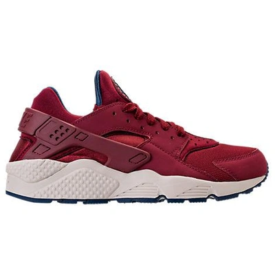 Nike Men's Air Huarache Run Running Sneakers From Finish Line In Red