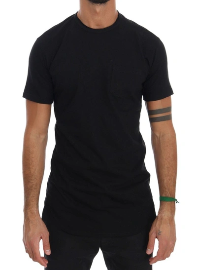 Daniele Alessandrini Cotton Crew Neck T-shirt In Black