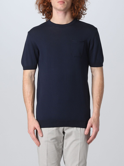 Daniele Alessandrini Cotton Crew Neck T-shirt In Blue