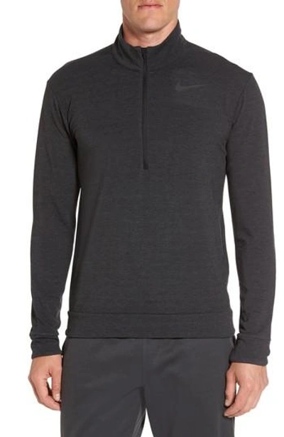 Nike Dry Training Quarter Zip Pullover In Black