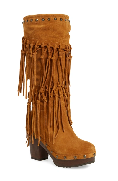 Ariat Music Row Fringe Boot In Wheat Fields