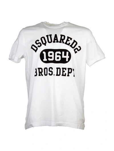 Dsquared² Round Neck Cotton  T-shirt In Black