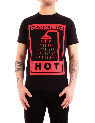 Dsquared² Printed  T-shirt In Black