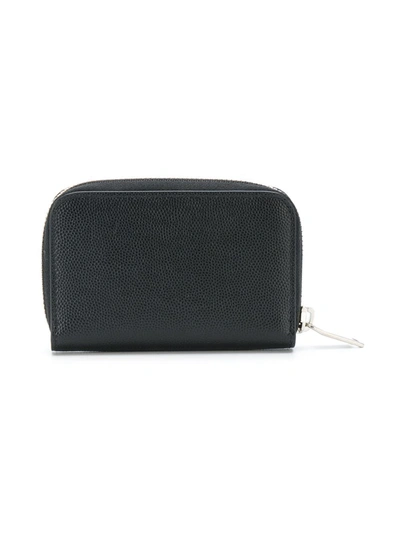 Saint Laurent Small Zip Around Coin Purse In 1000 Black