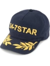 Dsquared2 24-7 Star Embroidered Baseball Cap In Blue