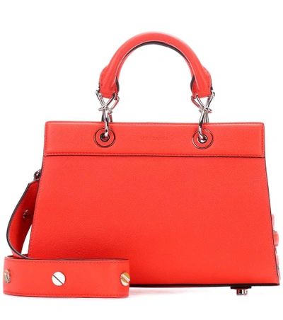 Altuzarra Shadow Small Leather Tote In Red