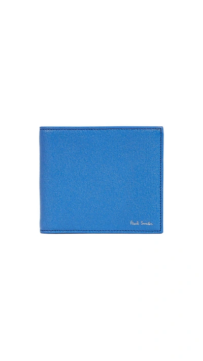 Paul Smith Colorblock Wallet In Blue