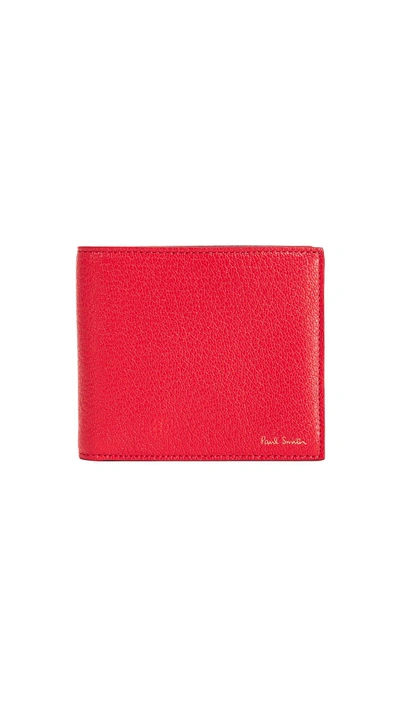 Paul Smith Colorblock Wallet In Red