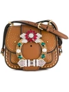 Miu Miu Dahlia Shoulder Bag In Brown
