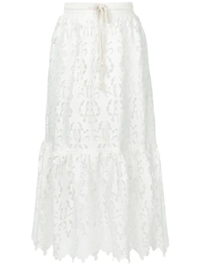 See By Chloé Midi Skirts In White