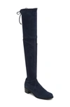 Stuart Weitzman Midland Suede Tall Boot In Blue