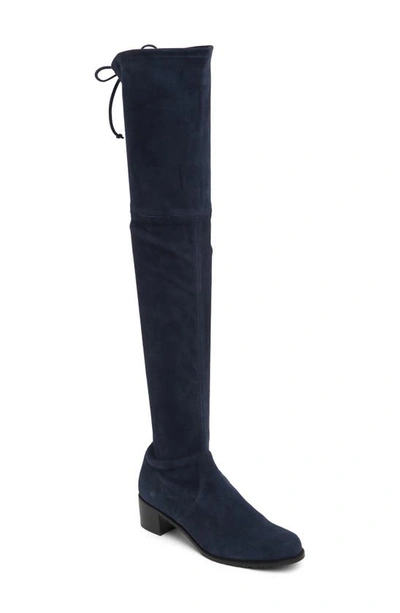 Stuart Weitzman Midland Suede Tall Boot In Blue