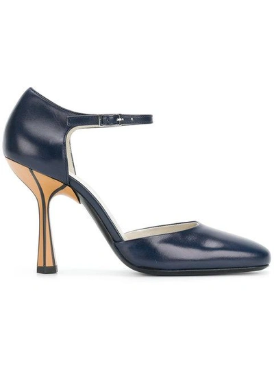 Marni Sculpted Heel Pumps - Blue