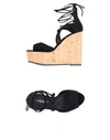 Le Silla Sandals In Black