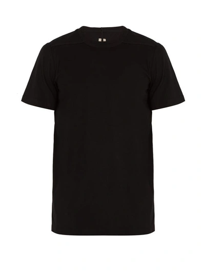 Rick Owens Long Short Sleeve T-shirt In Black