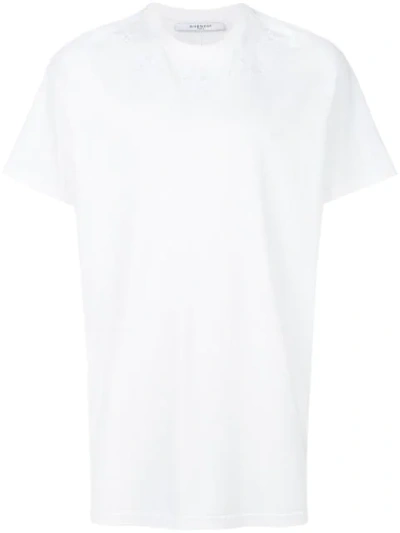 Givenchy Embroidered Star Oversized T-shirt In White