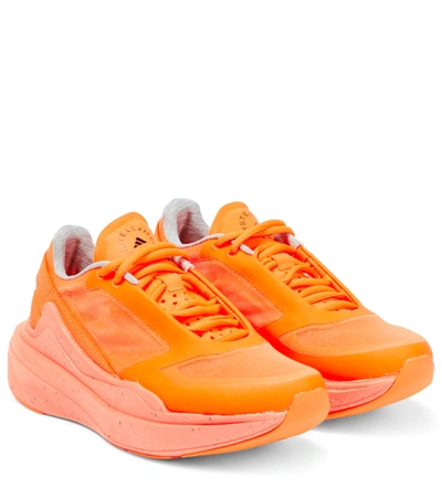 Adidas By Stella Mccartney Earthlight Mesh-paneled Sneakers In Orange