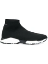 Mm6 Maison Margiela Ankle Sock Sneakers In 900 Black