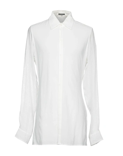 Ann Demeulemeester Solid Color Shirt In White