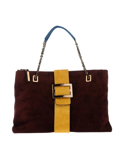 Roger Vivier Handbag In Maroon