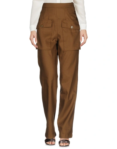 Chloé Casual Pants In Military Green