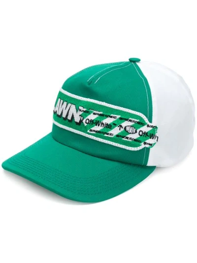 Off-white Green Lawn Girl Cotton Baseball Cap