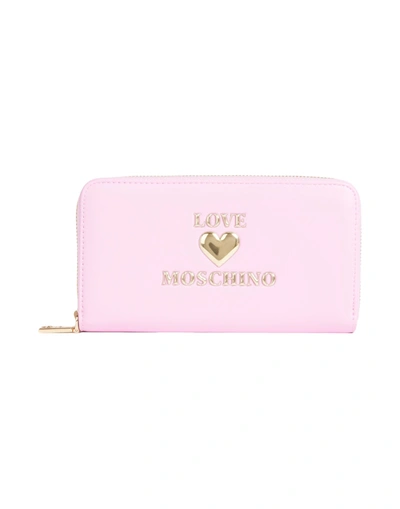 Love Moschino Wallets In Pink