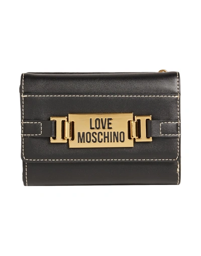 Love Moschino Wallets In Black