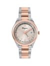 Ferragamo Men's Timeless Rose Gold & Stainless Steel Bracelet Watch In Silver/rose Gold