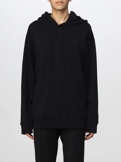 Mm6 Maison Margiela Sweatshirt With All-over Graphic Print In Black
