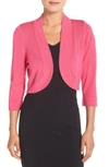 Eliza J Open Front Bolero In Fuschia